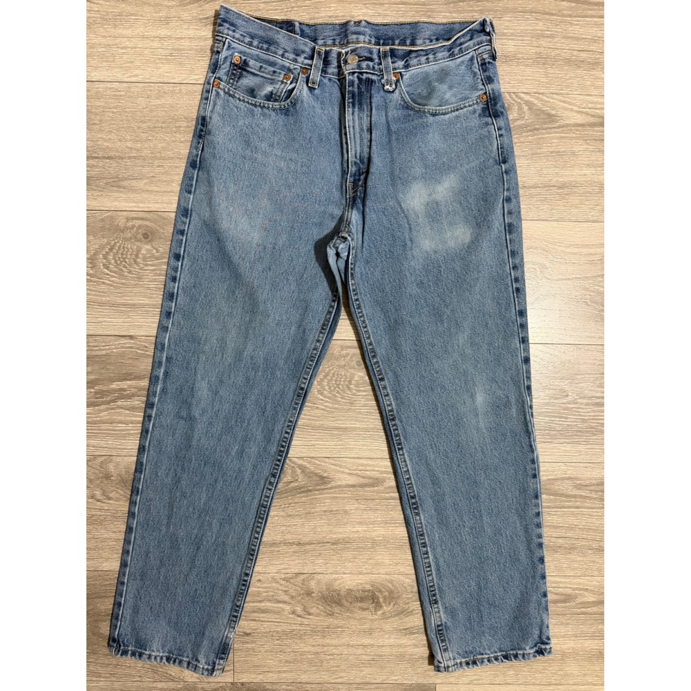 Levis 550 Relaxed Fit Tapered Leg Jeans Mens 32x30 Medium Wash Blue Denim